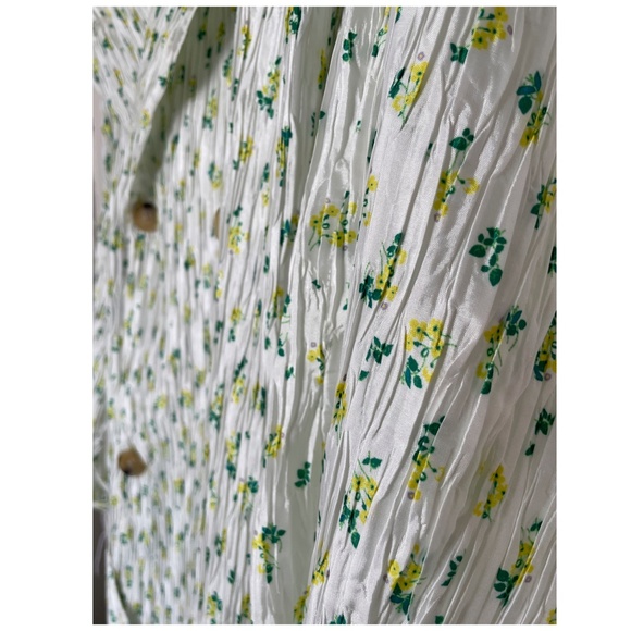 CREATURES OF COMFORT Floral Habotai Oversized Trench - Picture 4 of 7